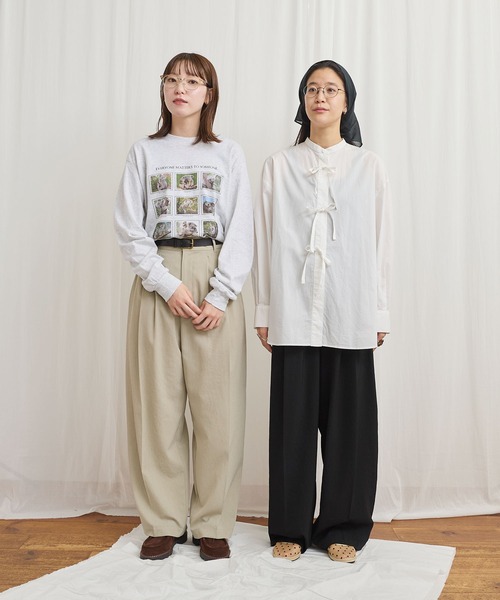 fig Ｌondon（フィグロンドン）の「someone special long sleeve（Tシャツ/カットソー・レディース・アッシュグレー・FREE）」の5枚目の写真