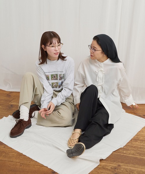 fig Ｌondon（フィグロンドン）の「someone special long sleeve（Tシャツ/カットソー・レディース・アッシュグレー・FREE）」の3枚目の写真