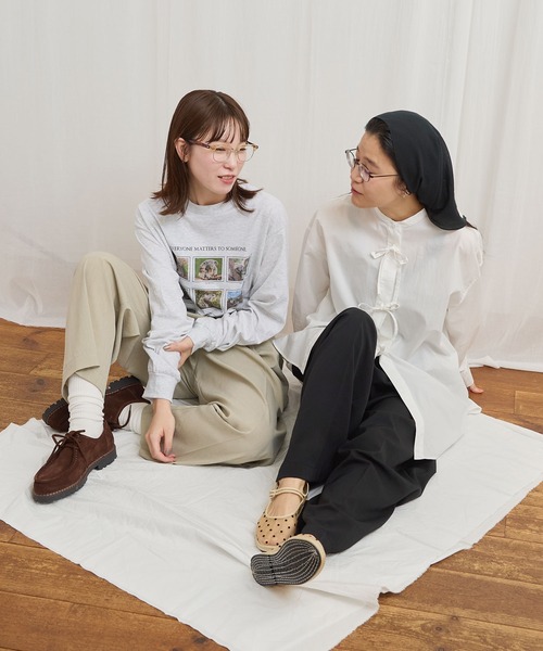 fig Ｌondon（フィグロンドン）の「someone special long sleeve（Tシャツ/カットソー・レディース・アッシュグレー・FREE）」の2枚目の写真