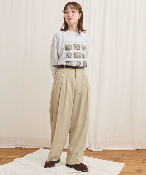 fig Ｌondon（フィグロンドン）の「someone special long sleeve（Tシャツ/カットソー・レディース・アッシュグレー・FREE）」の14枚目の写真