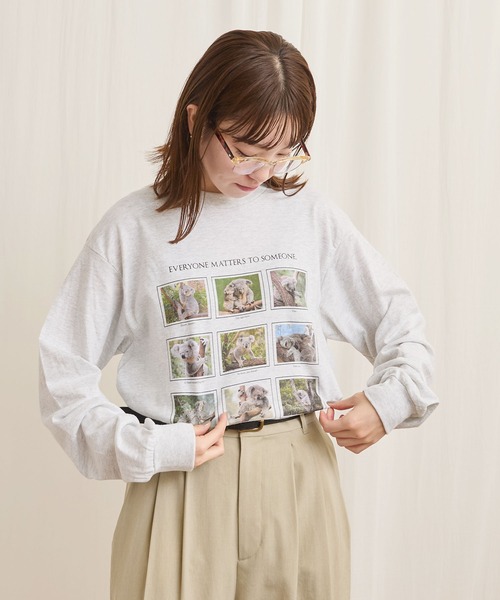fig Ｌondon（フィグロンドン）の「someone special long sleeve（Tシャツ/カットソー・レディース・アッシュグレー・FREE）」の10枚目の写真