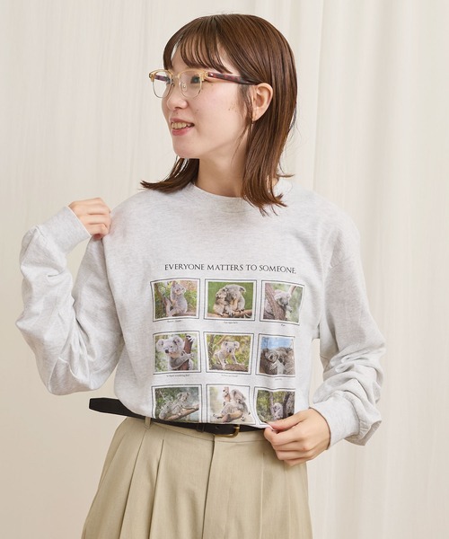 fig Ｌondon（フィグロンドン）の「someone special long sleeve（Tシャツ/カットソー・レディース・アッシュグレー・FREE）」の6枚目の写真