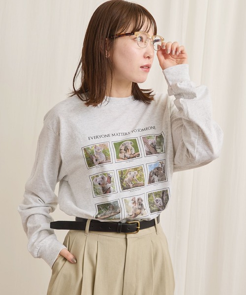 fig Ｌondon（フィグロンドン）の「someone special long sleeve（Tシャツ/カットソー・レディース・アッシュグレー・FREE）」の7枚目の写真