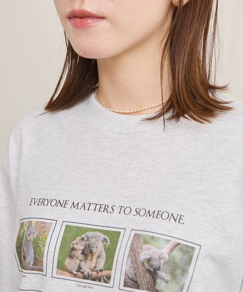 fig Ｌondon（フィグロンドン）の「someone special long sleeve（Tシャツ/カットソー・レディース・アッシュグレー・FREE）」の21枚目の写真