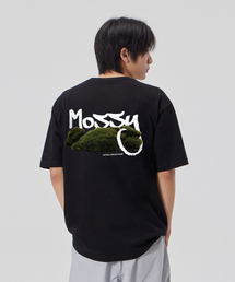 [モッシ]コットンルーズフィット半袖Tシャツ_ブラック