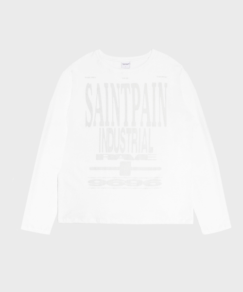 SAINTPAIN(セイントペイン)の「SPインダストリアルロングスリーブホワイト(Tシャツ/カットソー・レディース・その他・MEDIUM/LARGE)」の1枚目の写真