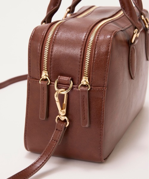 EFOLE（エフォル）の「【ZOZO限定】Double zip vintage boston/ダブルジップヴィンテージボストン（ボストンバッグ・レディース・ブラウン/ブラック・FREE）」の14枚目の写真