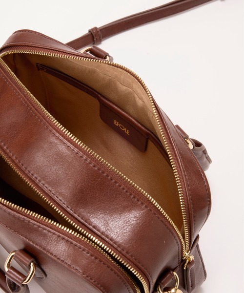 EFOLE（エフォル）の「【ZOZO限定】Double zip vintage boston/ダブルジップヴィンテージボストン（ボストンバッグ・レディース・ブラウン/ブラック・FREE）」の17枚目の写真