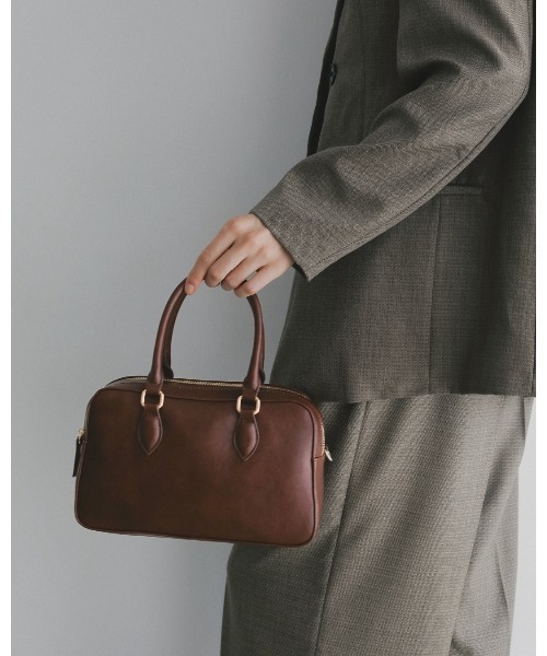 EFOLE（エフォル）の「【ZOZO限定】Double zip vintage boston/ダブルジップヴィンテージボストン（ボストンバッグ・レディース・ブラウン/ブラック・FREE）」の7枚目の写真