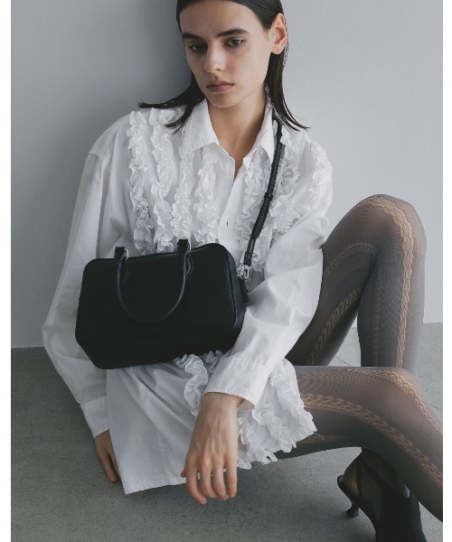 EFOLE（エフォル）の「【ZOZO限定】Double zip vintage boston/ダブルジップヴィンテージボストン（ボストンバッグ・レディース・ブラウン/ブラック・FREE）」の8枚目の写真