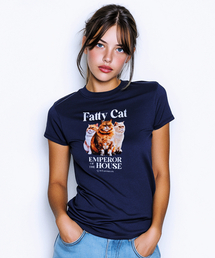 OC Fatty Cat W Tee (Navy)
