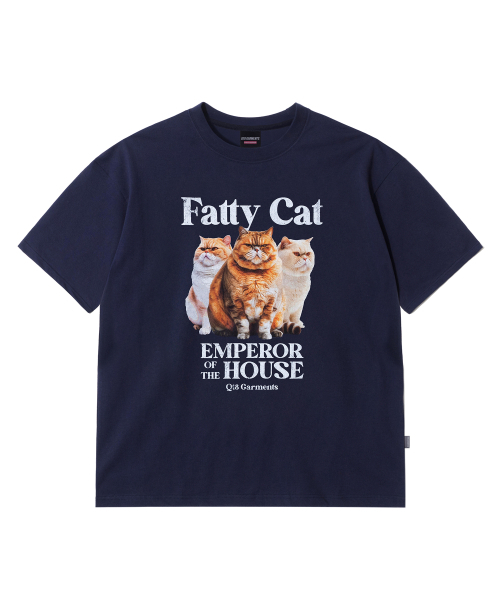 QT8 GARMENTS(キューティーエイトガーメント)の「OC Fatty Cat W Tee (Navy)(Tシャツ/カットソー・レディース・その他・MEDIUM/LARGE)」の2枚目の写真