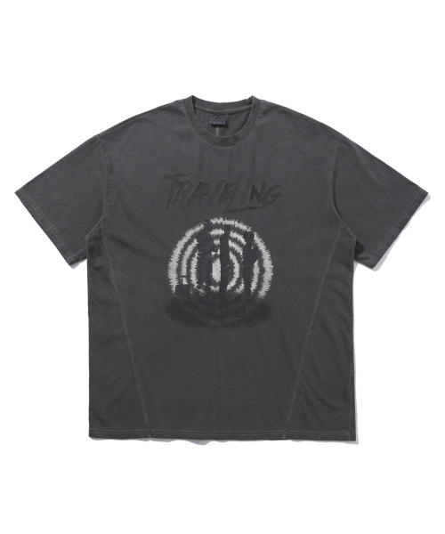 SEARCH410(サーチ410)の「トラベリングピグメント半袖Tシャツチャコール(Tシャツ/カットソー・メンズ・その他・MEDIUM/LARGE)」の1枚目の写真