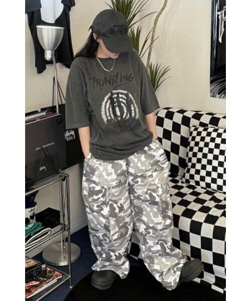SEARCH410(サーチ410)の「トラベリングピグメント半袖Tシャツチャコール(Tシャツ/カットソー・メンズ・その他・MEDIUM/LARGE)」の3枚目の写真