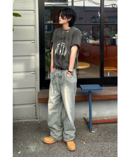 SEARCH410(サーチ410)の「トラベリングピグメント半袖Tシャツチャコール(Tシャツ/カットソー・メンズ・その他・MEDIUM/LARGE)」の4枚目の写真