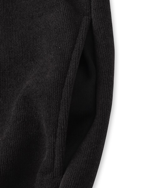 THOUSAND MILE（サウザンドマイル）の「THOUSAND MILE（サウザンドマイル）KNIT FLEECE HALF ZIP PARKA｜パーカー（パーカー・メンズ・ブラック・91/92）」の6枚目の写真