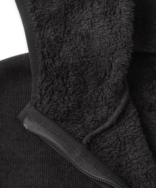 THOUSAND MILE（サウザンドマイル）の「THOUSAND MILE（サウザンドマイル）KNIT FLEECE HALF ZIP PARKA｜パーカー（パーカー・メンズ・ブラック・91/92）」の8枚目の写真