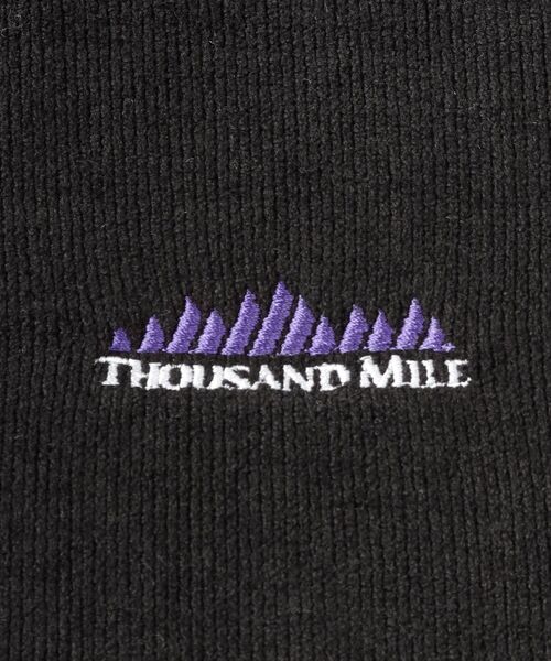 THOUSAND MILE（サウザンドマイル）の「THOUSAND MILE（サウザンドマイル）KNIT FLEECE HALF ZIP PARKA｜パーカー（パーカー・メンズ・ブラック・91/92）」の11枚目の写真