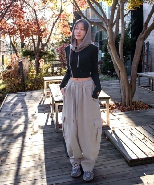 A NOTHING(アナッシング)の「H-T CARGO BALLOON SWEAT PANTS (Gray)(スウェットパンツ・レディース・その他・LARGE/MEDIUM)」の11枚目の写真