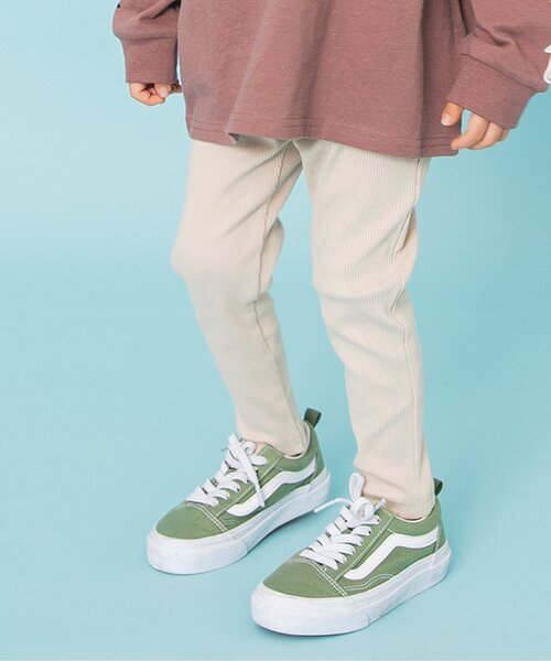 BREEZE（ブリーズ）の「【26春新作】DAISUKIリブパンツ（その他パンツ・キッズ・その他11/イエロー/その他2/ラベンダー/オレンジ/ピンク/グリーン/グレー/ターコイズブルー/その他12/アイボリー/ブラック・120/110/100/90/80/70/130）」の2枚目の写真