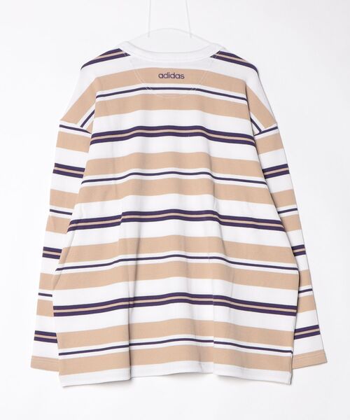 90sオルタナティブスポーツ長袖ストライプ ワッフル ティー / ロンT