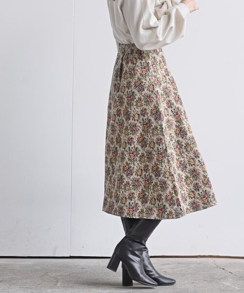 rps（アールピーエス）の「ゴブランＡラインスカート（スカート・レディース・アイボリー/ブラック/ブラック系その他2・フリー）」の4枚目の写真