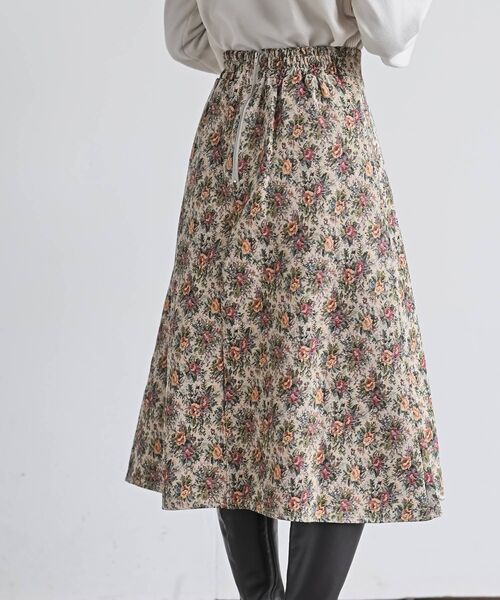 rps（アールピーエス）の「ゴブランＡラインスカート（スカート・レディース・アイボリー/ブラック/ブラック系その他2・フリー）」の9枚目の写真