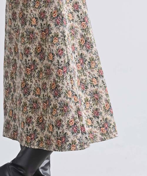 rps（アールピーエス）の「ゴブランＡラインスカート（スカート・レディース・アイボリー/ブラック/ブラック系その他2・フリー）」の10枚目の写真