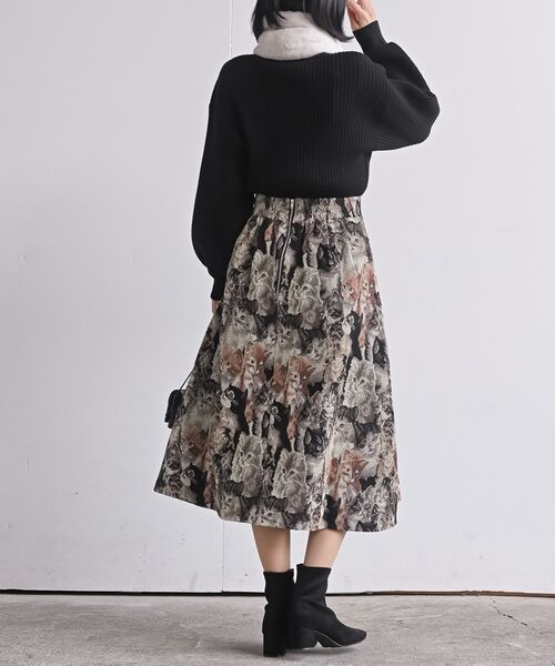 rps（アールピーエス）の「ゴブランＡラインスカート（スカート・レディース・アイボリー/ブラック/ブラック系その他2・フリー）」の13枚目の写真