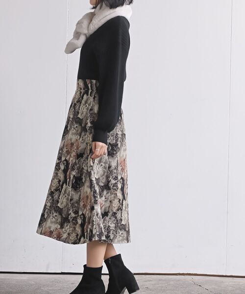 rps（アールピーエス）の「ゴブランＡラインスカート（スカート・レディース・アイボリー/ブラック/ブラック系その他2・フリー）」の14枚目の写真