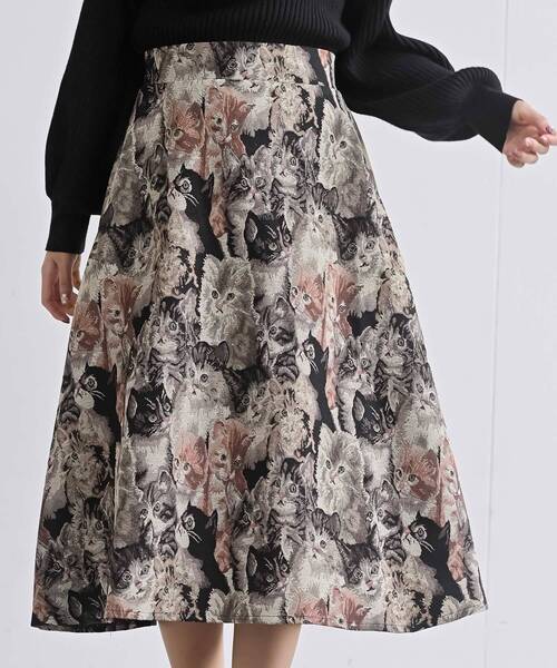 rps（アールピーエス）の「ゴブランＡラインスカート（スカート・レディース・アイボリー/ブラック/ブラック系その他2・フリー）」の15枚目の写真