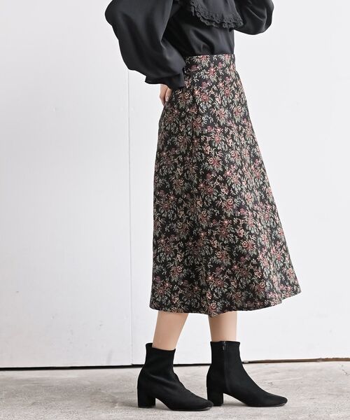 rps（アールピーエス）の「ゴブランＡラインスカート（スカート・レディース・アイボリー/ブラック/ブラック系その他2・フリー）」の21枚目の写真