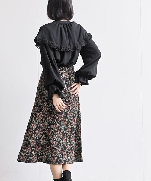 rps（アールピーエス）の「ゴブランＡラインスカート（スカート・レディース・アイボリー/ブラック/ブラック系その他2・フリー）」の22枚目の写真