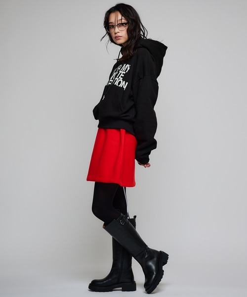 Narcissus（ナルシス）の「ウールミニスカート/台形（スカート・レディース・ブラック/レッド・FREE）」の7枚目の写真