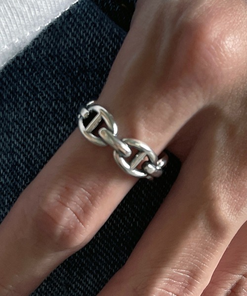 MAISON CLUB(メゾンクラブ)の「【MAISON CLUB】Anchor Chain Ring Silver925 / アンカーチェーンリング シルバー925 フリーサイズ KUN(リング・メンズ・シルバー・FREE)」の10枚目の写真