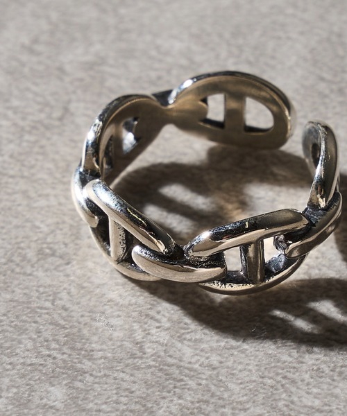 MAISON CLUB(メゾンクラブ)の「【MAISON CLUB】Anchor Chain Ring Silver925 / アンカーチェーンリング シルバー925 フリーサイズ KUN(リング・メンズ・シルバー・FREE)」の6枚目の写真