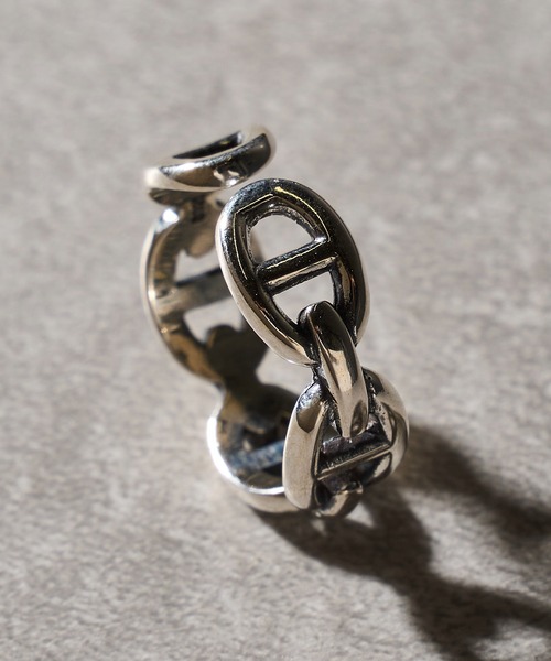 MAISON CLUB(メゾンクラブ)の「【MAISON CLUB】Anchor Chain Ring Silver925 / アンカーチェーンリング シルバー925 フリーサイズ KUN(リング・メンズ・シルバー・FREE)」の5枚目の写真