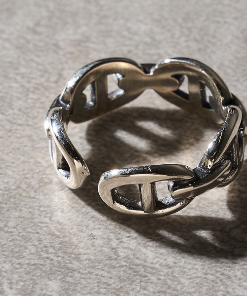MAISON CLUB(メゾンクラブ)の「【MAISON CLUB】Anchor Chain Ring Silver925 / アンカーチェーンリング シルバー925 フリーサイズ KUN(リング・メンズ・シルバー・FREE)」の4枚目の写真
