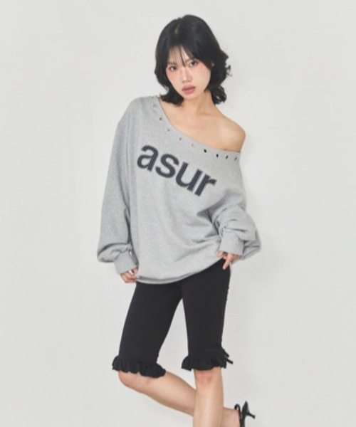 as you are(アズユーアー)の「◇ASYOUARE◇ブランド直輸入正規品/AU ワンショルダー ボートネック スウェット シャツ AU ONE SHOULDER BOATNECK SWEAT SHIRT(スウェット・レディース・ブラック/グレー/ホワイト・FREE)」の19枚目の写真