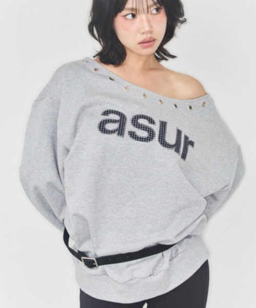 as you are(アズユーアー)の「◇ASYOUARE◇ブランド直輸入正規品/AU ワンショルダー ボートネック スウェット シャツ AU ONE SHOULDER BOATNECK SWEAT SHIRT(スウェット・レディース・ブラック/グレー/ホワイト・FREE)」の17枚目の写真