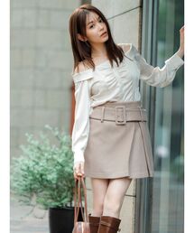 dazzlin（ダズリン）の「【久間田琳加コラボ】ビッグベルトコンパクトミニスカート（スカート・レディース）」