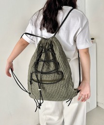 SOLLON.（ソルロン）の「チェックドローコードナップサック（バックパック/リュック）」