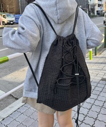 SOLLON.（ソルロン）の「チェックドローコードナップサック（バックパック/リュック）」