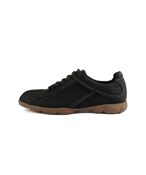 FOGGY MOODY(ポギムディ)の「Fuzzy 0021. Stiched Lace-Up - 4colors(スニーカー・レディース・ライトグレー/ブラック/ブラウン/キャメル・22.5cm/27cm/28cm/23cm/23.5cm/24cm/24.5cm/25cm/26cm)」の2枚目の写真
