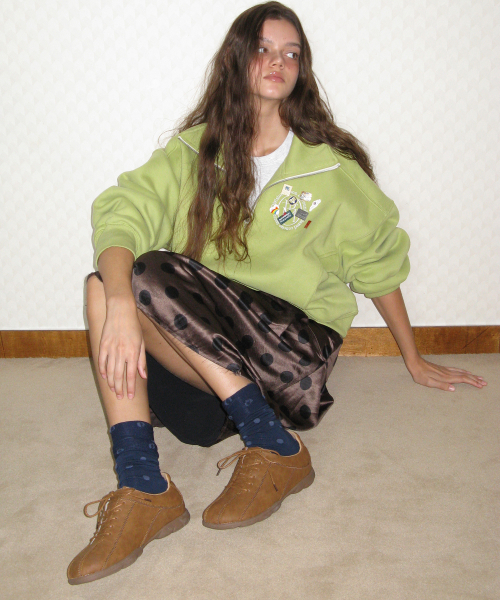 FOGGY MOODY(ポギムディ)の「Fuzzy 0021. Stiched Lace-Up - 4colors(スニーカー・レディース・ライトグレー/ブラック/ブラウン/キャメル・22.5cm/27cm/28cm/23cm/23.5cm/24cm/24.5cm/25cm/26cm)」の12枚目の写真