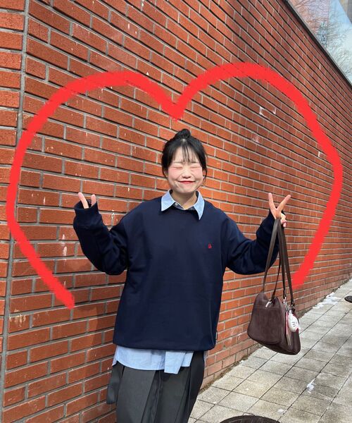 LENGAGEMENT（ランガージュマン）の「スモールハートクラシックスウェット [ネイビー]（スウェット・レディース・その他・MEDIUM/LARGE/X-LARGE）」の12枚目の写真