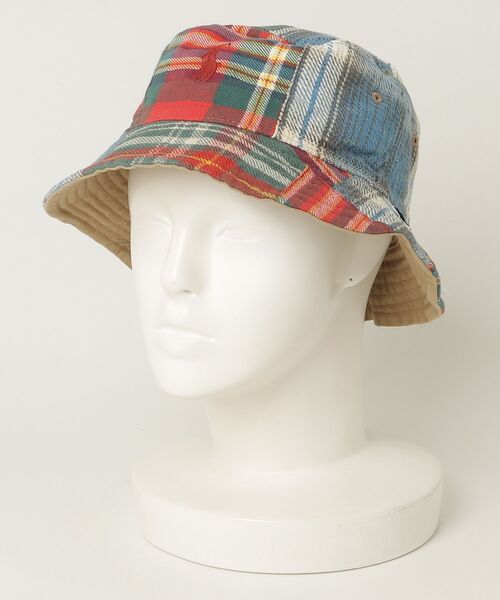 POLO RALPH LAUREN（ポロ ラルフ ローレン）の「リバーシブル ツイルフランネル バケット ハット（ハット・メンズ・マルチ・L/XL/S/M）」の4枚目の写真