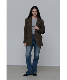 ANYTIME LOREAK（エニタイムロレーク）の「IRIS SEMI-FLARE PANTS-DEEPBEIGE (W)（デニムパンツ）」