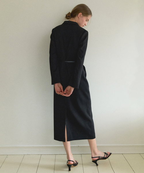 OCTETTE（オテット）の「MAYBE TAILORED OPS_LONG（ワンピース・レディース・ブラック・SMALL/MEDIUM）」の6枚目の写真