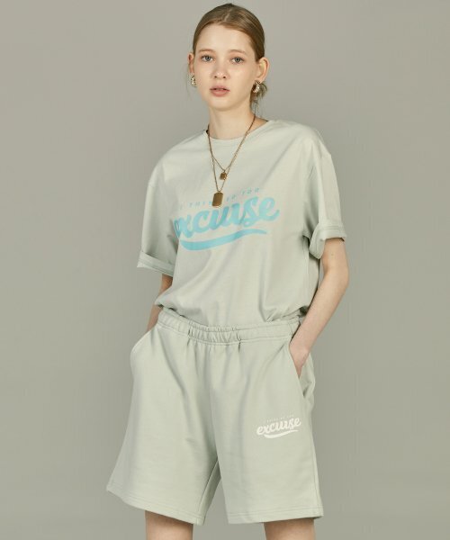 EXCURSE（エクスカース）の「ECプレミアムオーバーサイズハーフTシャツミントXブルー（Tシャツ/カットソー・レディース・その他・MEDIUM/LARGE/X-LARGE）」の7枚目の写真